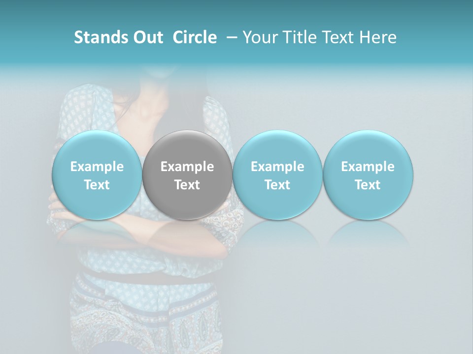 Trategy Office Figure PowerPoint Template