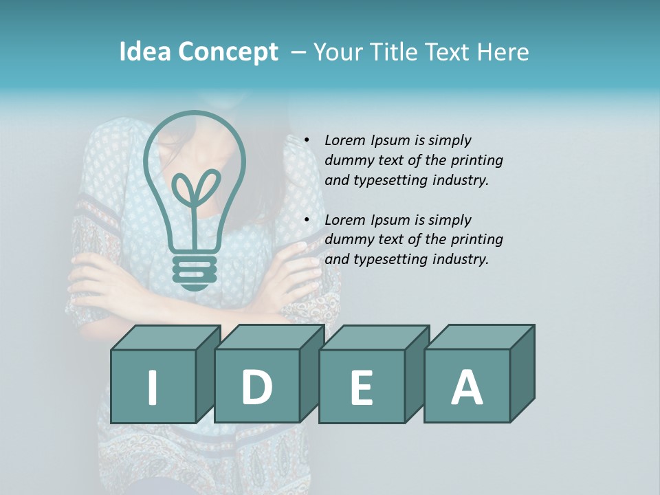 Trategy Office Figure PowerPoint Template