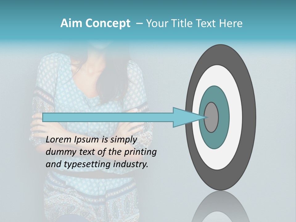 Trategy Office Figure PowerPoint Template