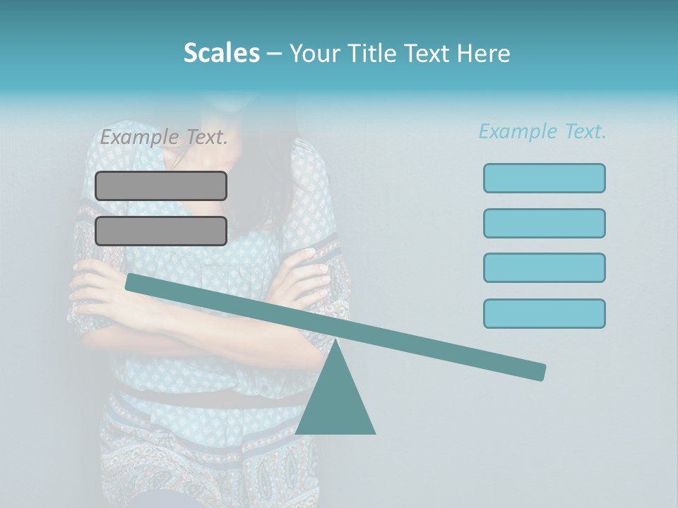 Trategy Office Figure PowerPoint Template