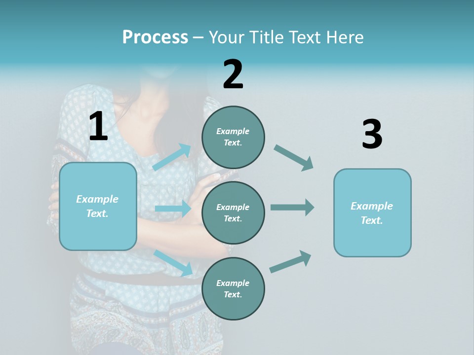 Trategy Office Figure PowerPoint Template