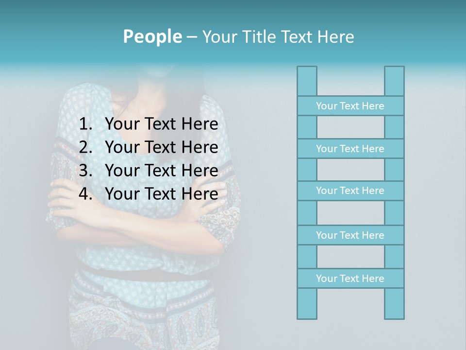 Trategy Office Figure PowerPoint Template