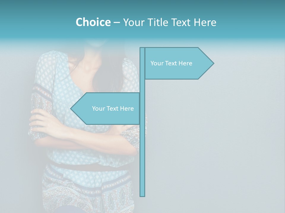 Trategy Office Figure PowerPoint Template