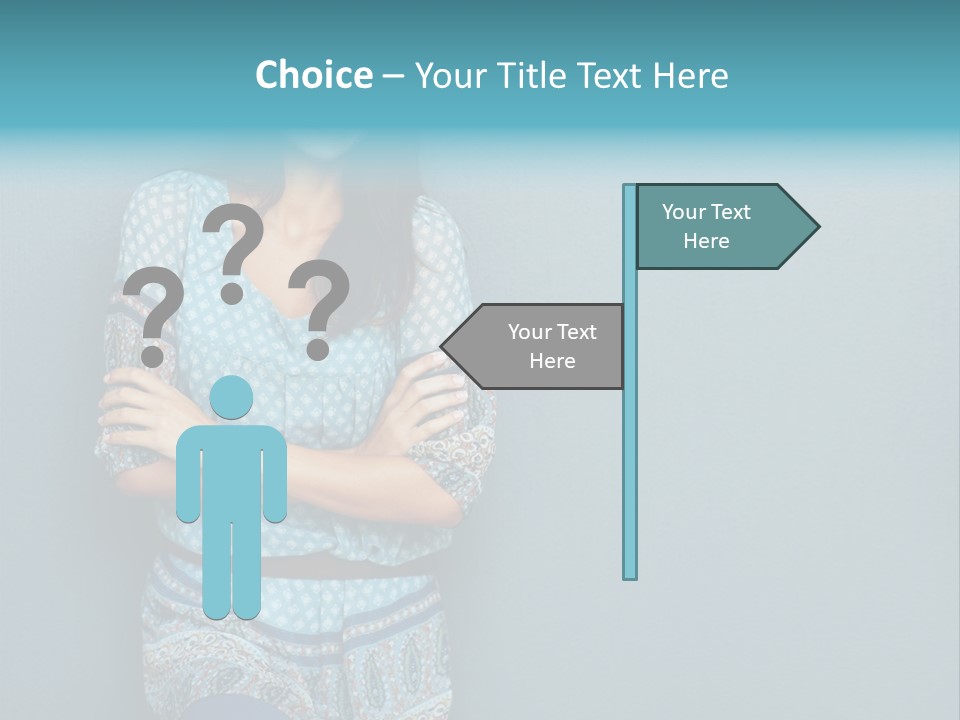 Trategy Office Figure PowerPoint Template