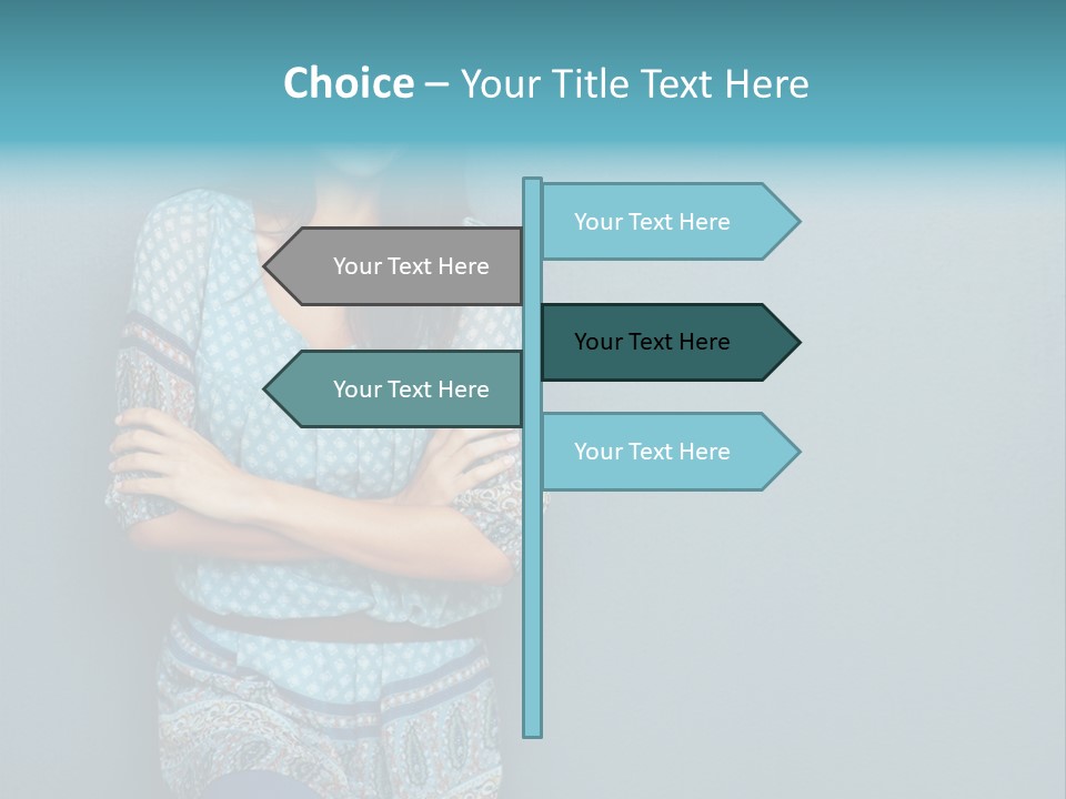 Trategy Office Figure PowerPoint Template