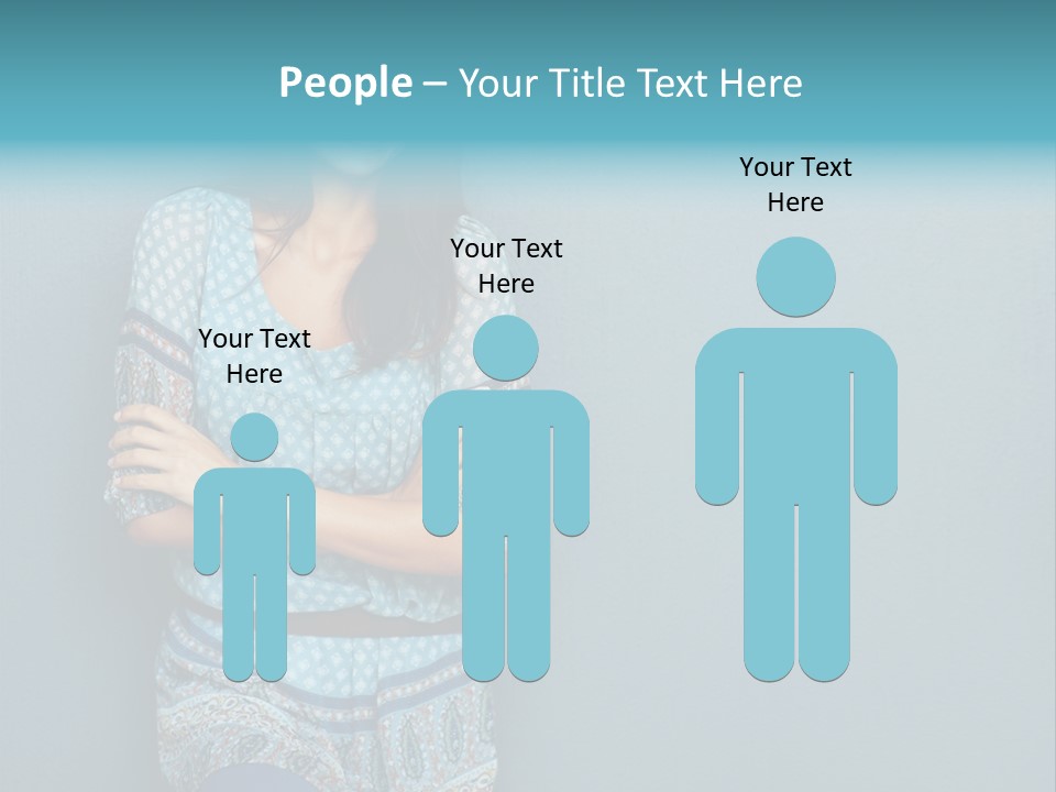 Trategy Office Figure PowerPoint Template