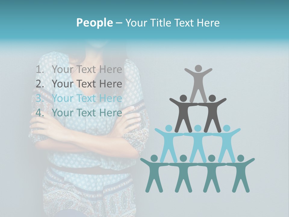 Trategy Office Figure PowerPoint Template