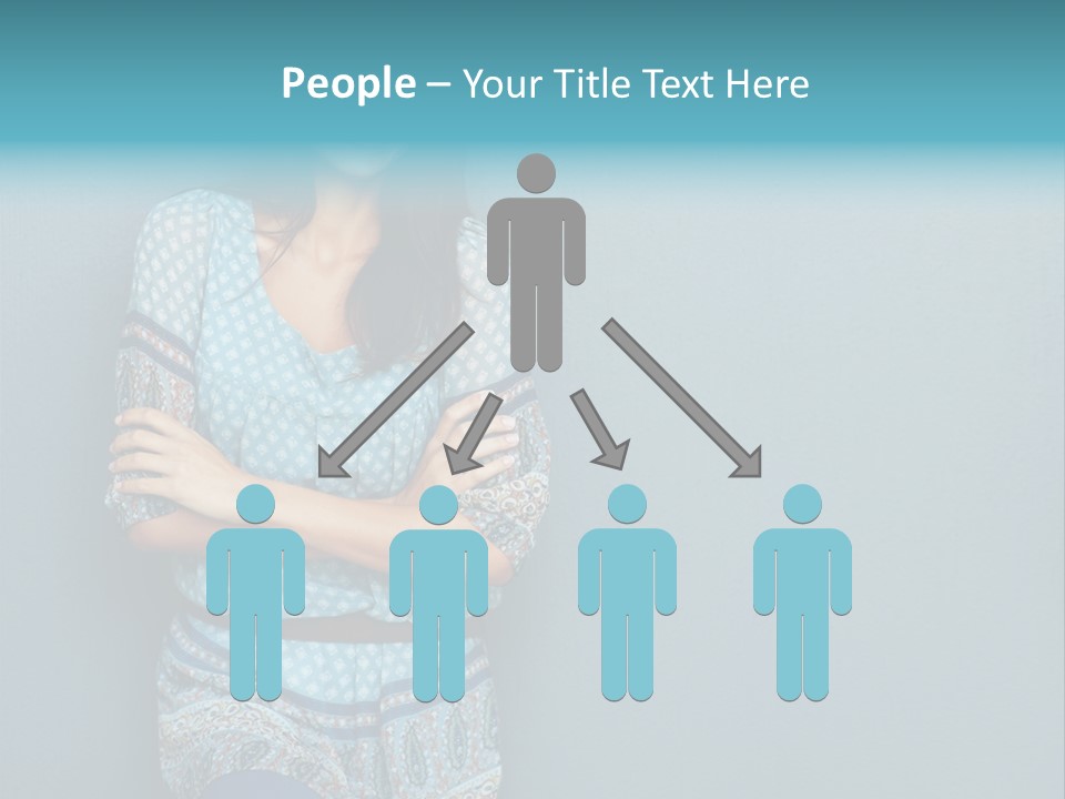 Trategy Office Figure PowerPoint Template