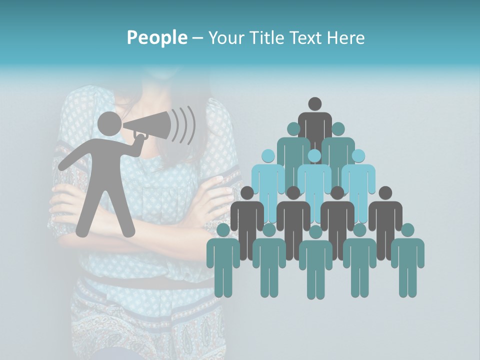 Trategy Office Figure PowerPoint Template