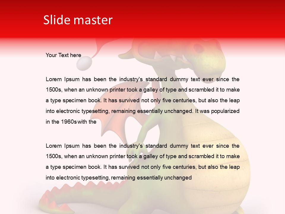 Isolated Claus Funny PowerPoint Template