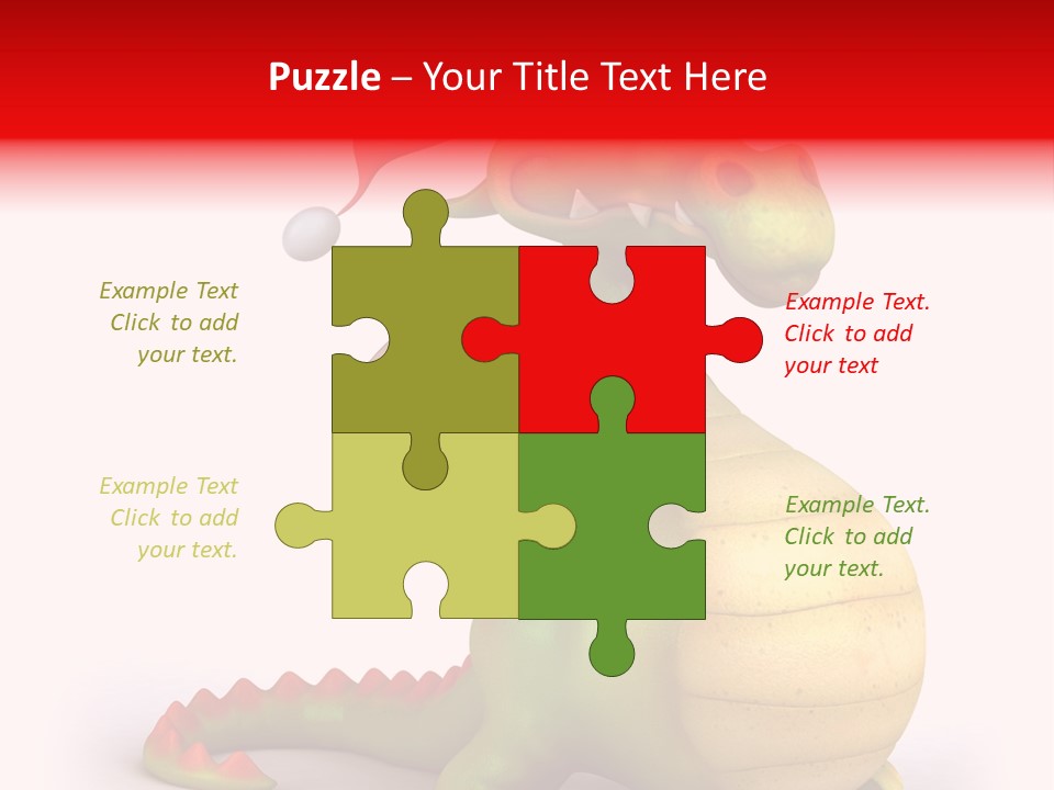 Isolated Claus Funny PowerPoint Template