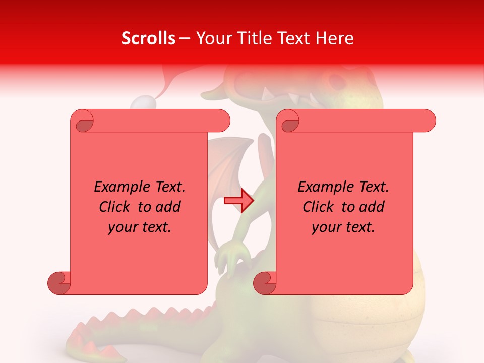 Isolated Claus Funny PowerPoint Template