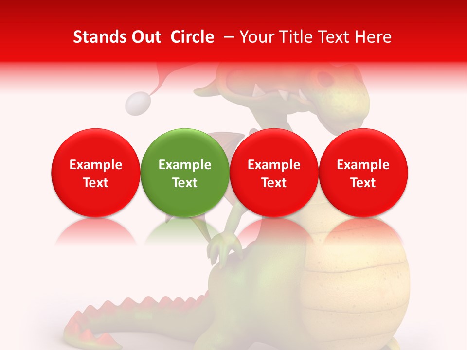 Isolated Claus Funny PowerPoint Template