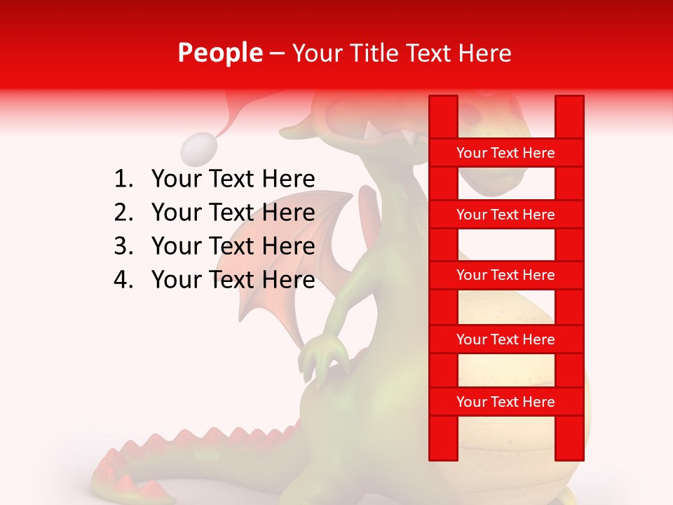 Isolated Claus Funny PowerPoint Template