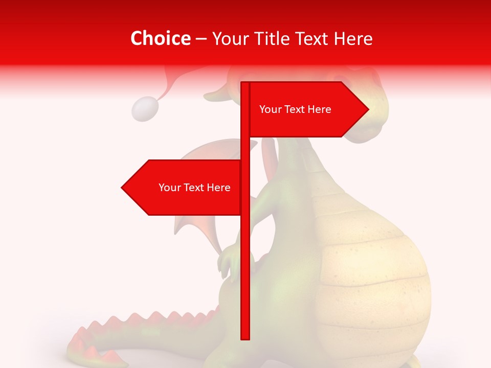 Isolated Claus Funny PowerPoint Template