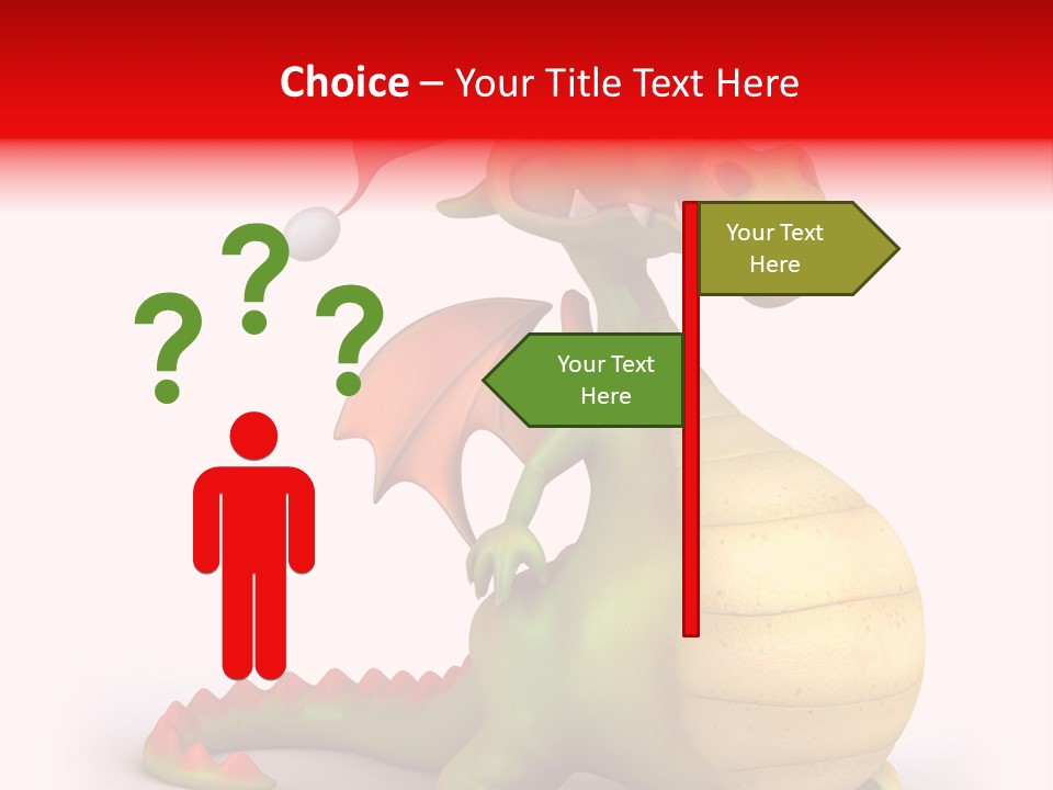 Isolated Claus Funny PowerPoint Template