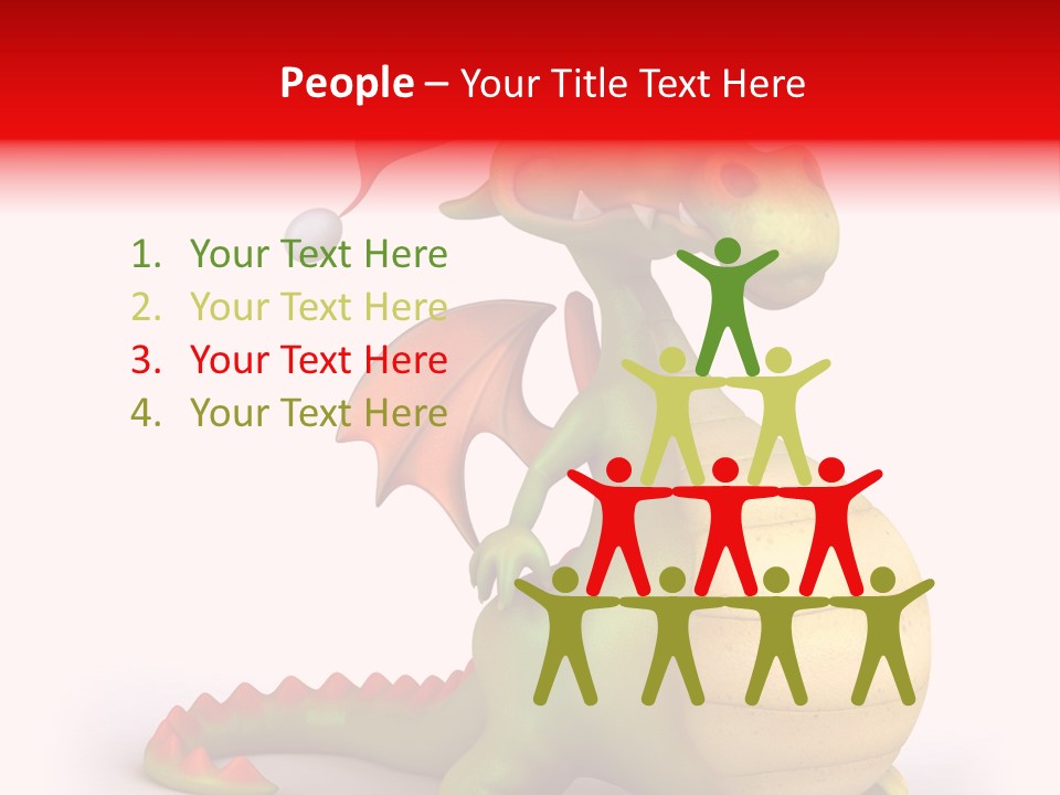 Isolated Claus Funny PowerPoint Template