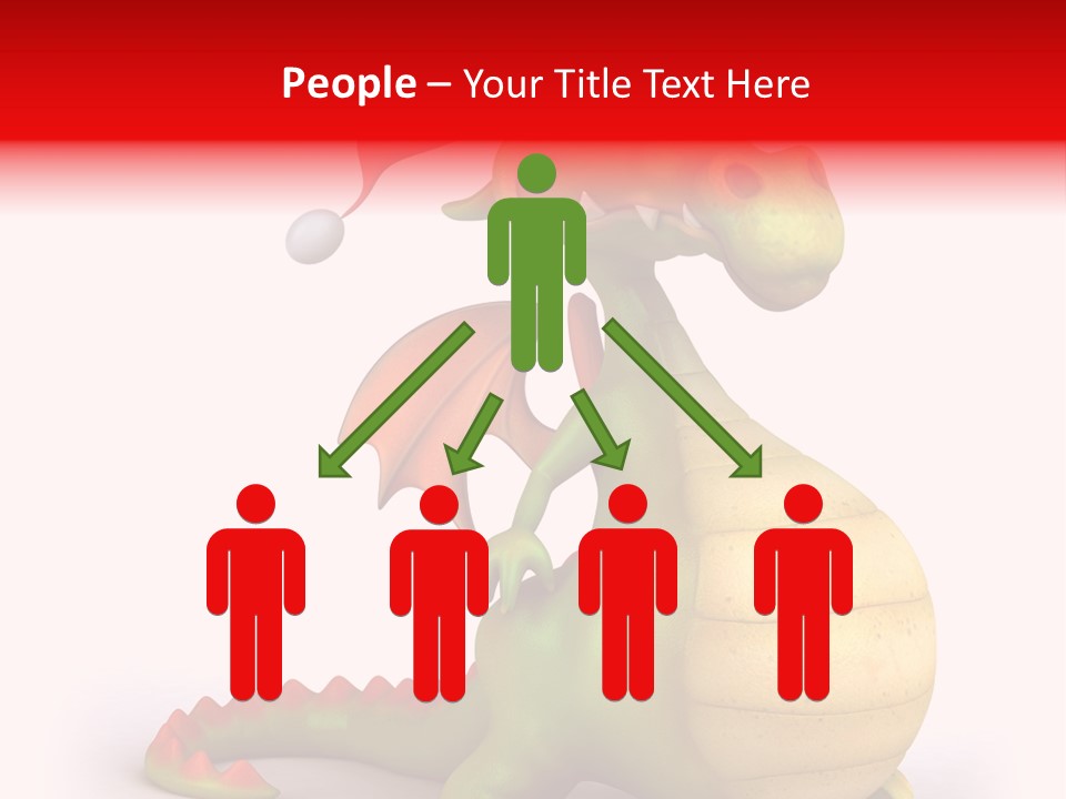 Isolated Claus Funny PowerPoint Template