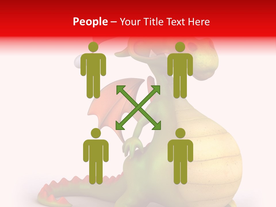 Isolated Claus Funny PowerPoint Template