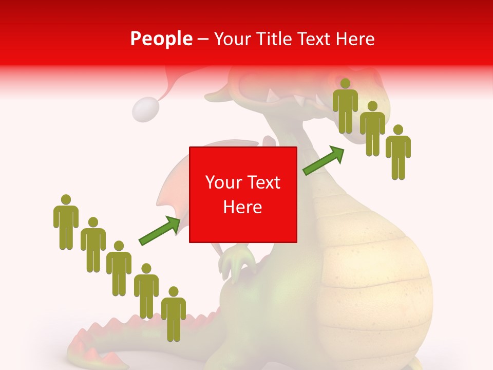 Isolated Claus Funny PowerPoint Template