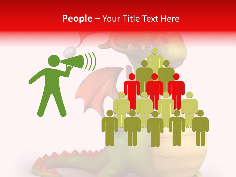 Isolated Claus Funny PowerPoint Template