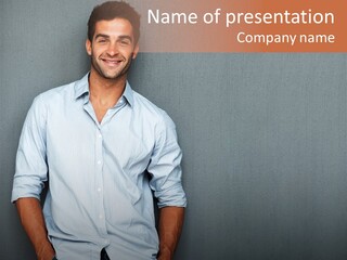 Chair Human Communication PowerPoint Template