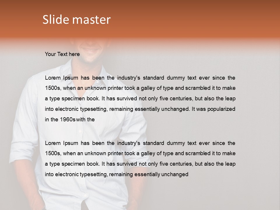Chair Human Communication PowerPoint Template
