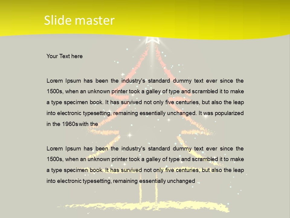 Red Illustration Gift PowerPoint Template