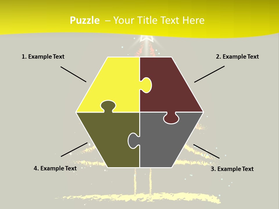 Red Illustration Gift PowerPoint Template