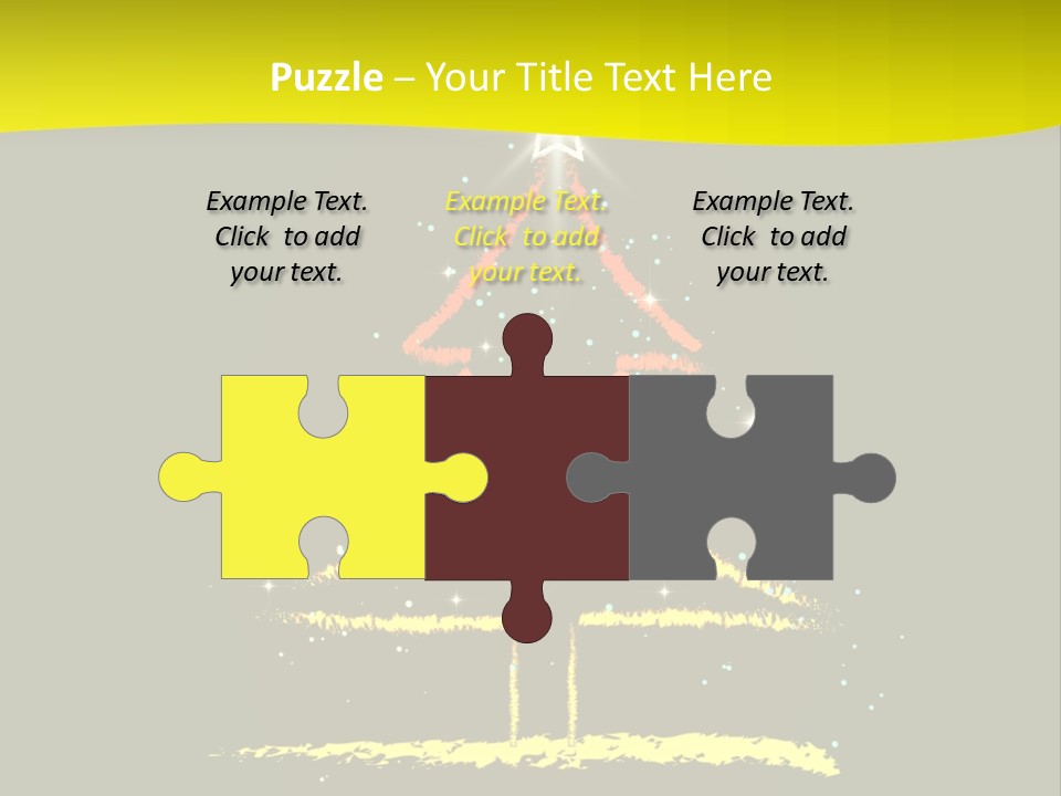 Red Illustration Gift PowerPoint Template