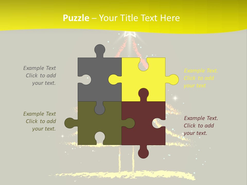 Red Illustration Gift PowerPoint Template