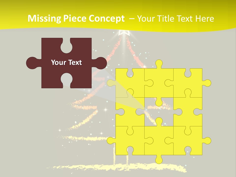 Red Illustration Gift PowerPoint Template