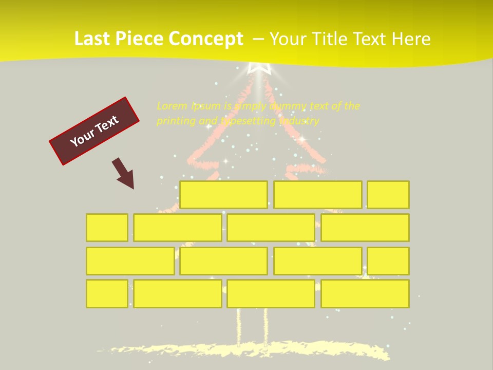 Red Illustration Gift PowerPoint Template