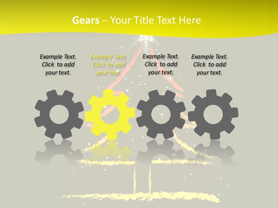 Red Illustration Gift PowerPoint Template