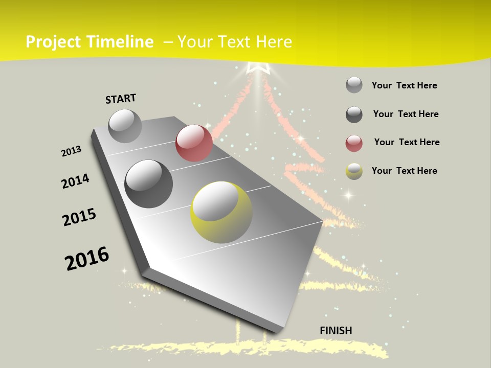 Red Illustration Gift PowerPoint Template