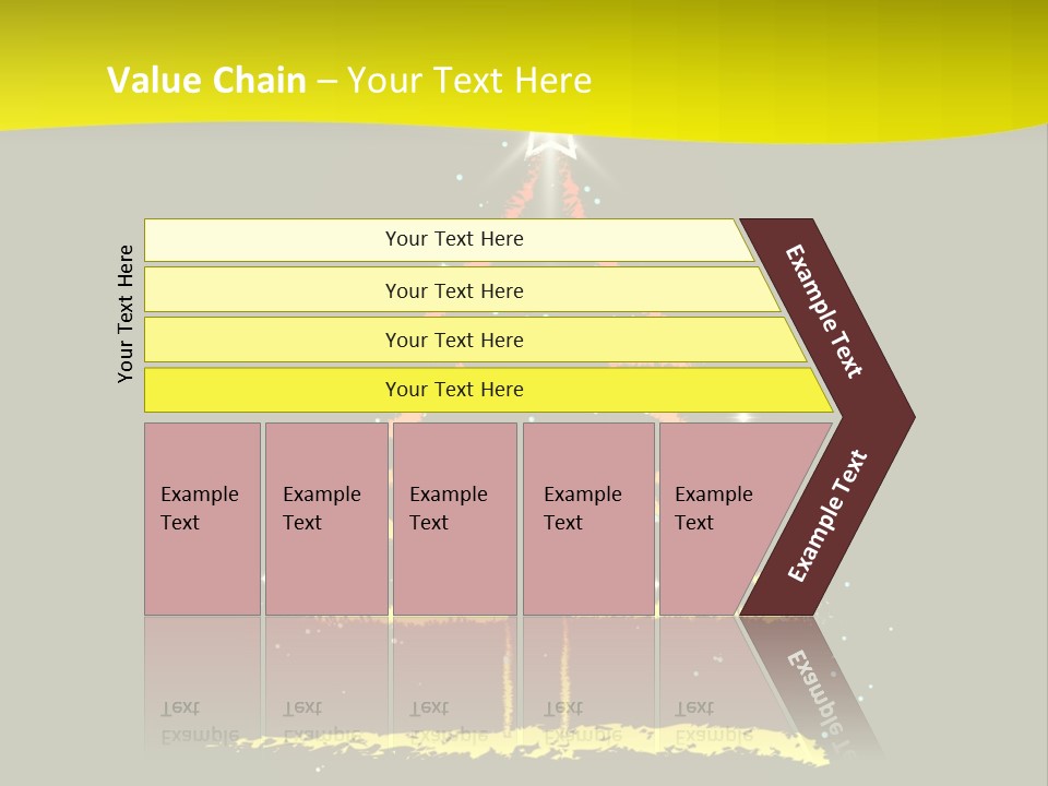 Red Illustration Gift PowerPoint Template