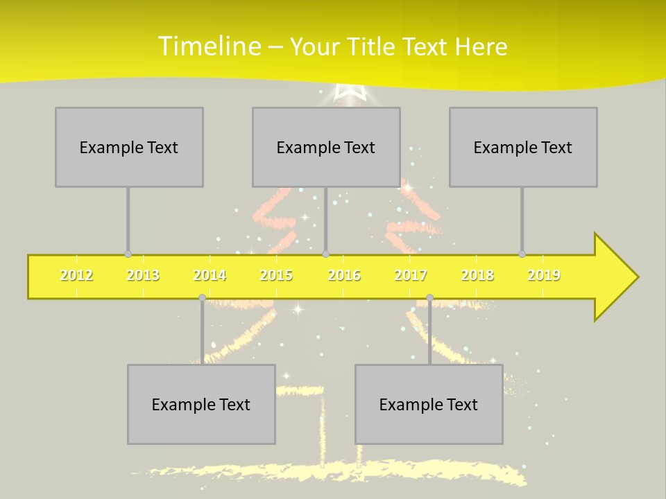 Red Illustration Gift PowerPoint Template