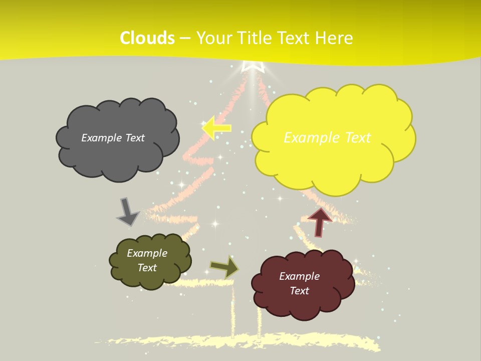 Red Illustration Gift PowerPoint Template