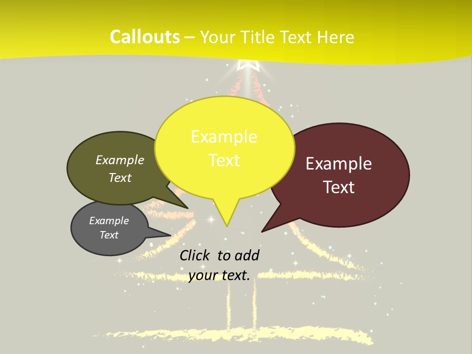 Red Illustration Gift PowerPoint Template