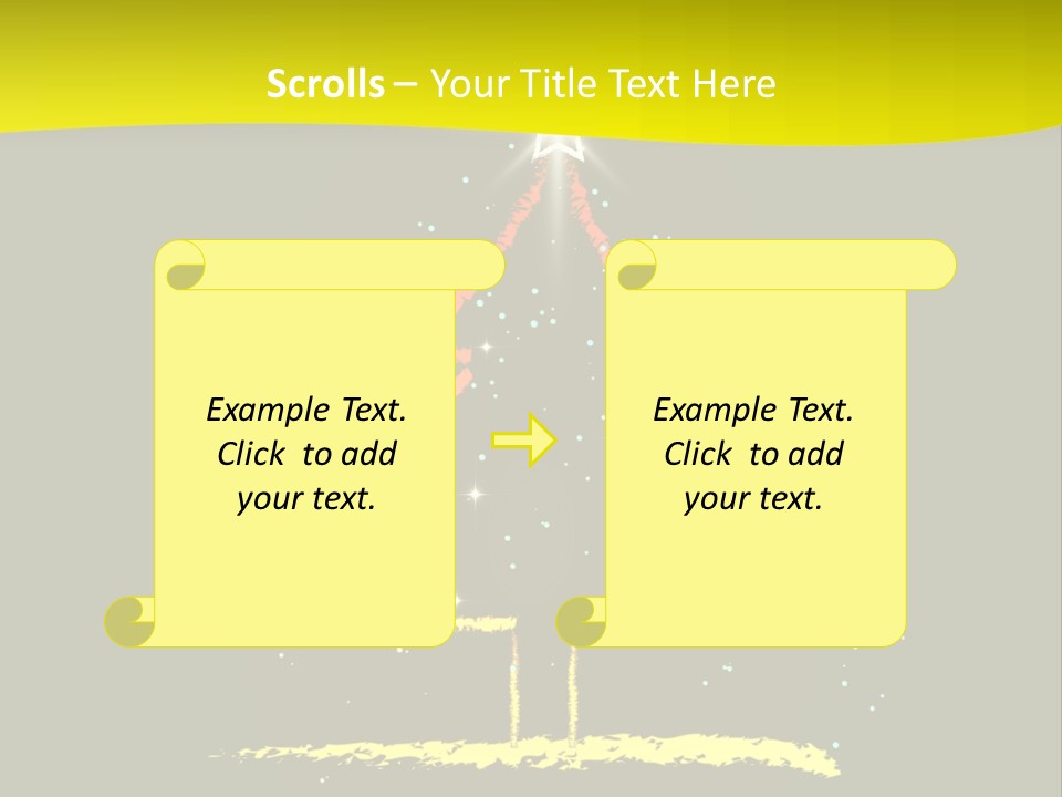 Red Illustration Gift PowerPoint Template