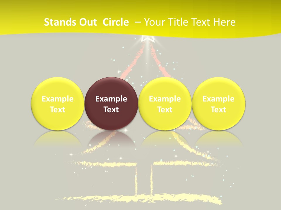 Red Illustration Gift PowerPoint Template