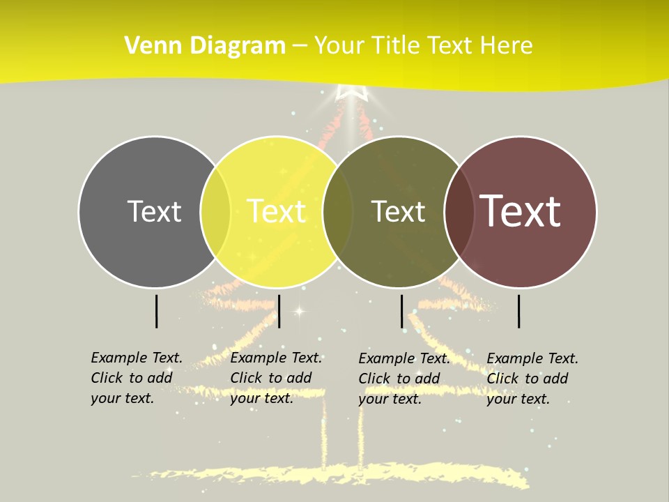 Red Illustration Gift PowerPoint Template