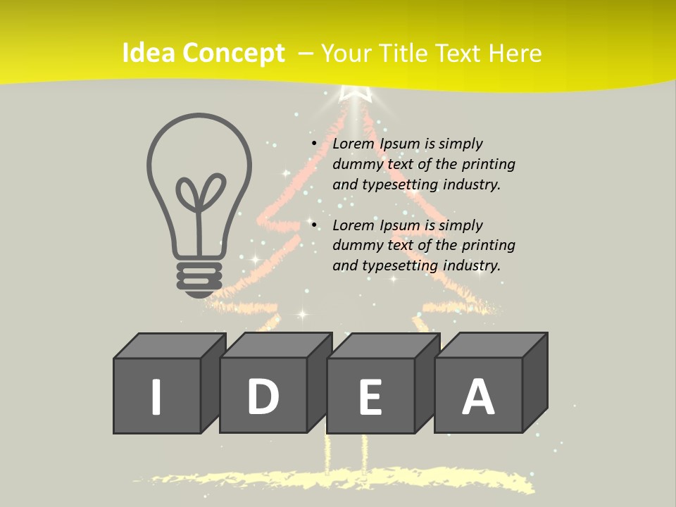 Red Illustration Gift PowerPoint Template