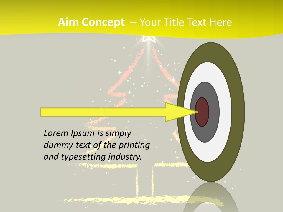 Red Illustration Gift PowerPoint Template