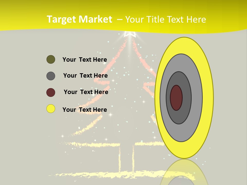 Red Illustration Gift PowerPoint Template