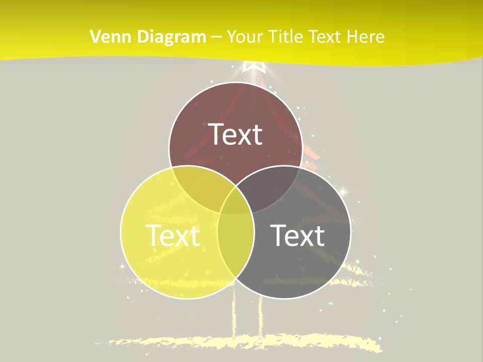 Red Illustration Gift PowerPoint Template