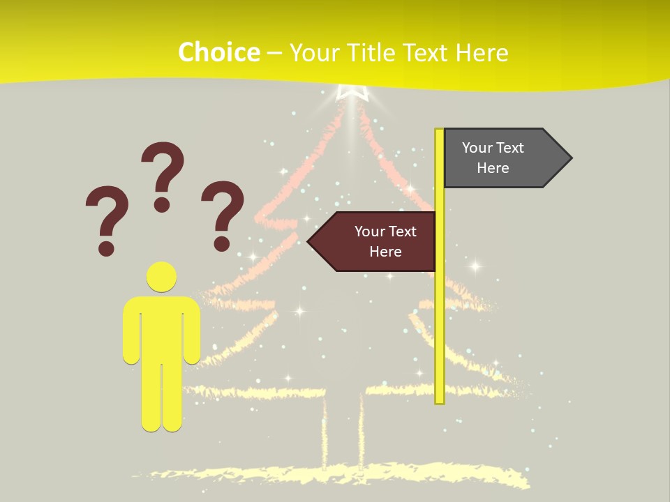 Red Illustration Gift PowerPoint Template