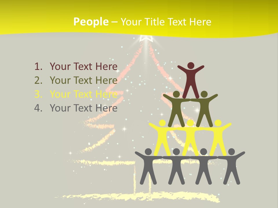 Red Illustration Gift PowerPoint Template