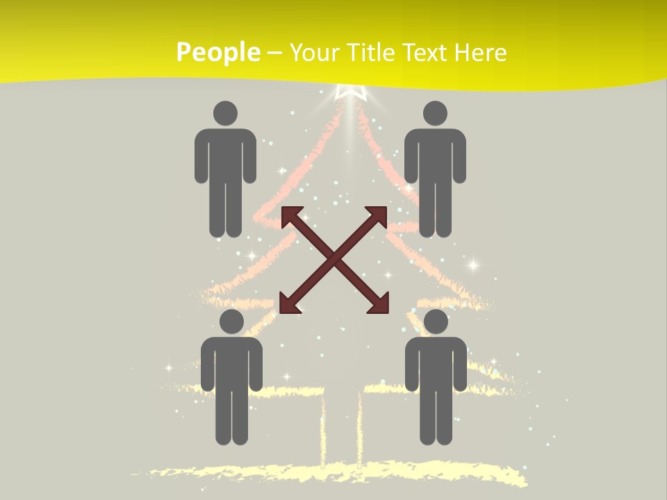 Red Illustration Gift PowerPoint Template