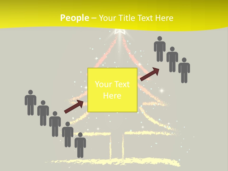 Red Illustration Gift PowerPoint Template